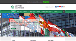 Desktop Screenshot of climatestrategies.org