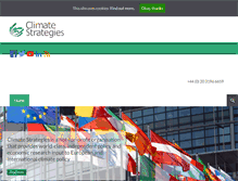 Tablet Screenshot of climatestrategies.org